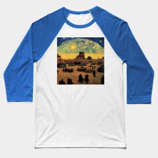 Starry Night in Mos Eisley Tatooine Baseball T-Shirt